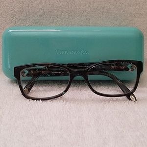 Authentic Tiffany Eyeglasses w/Key Gray Havana